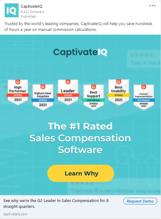 CaptivateIQ Linkedin Ads 3