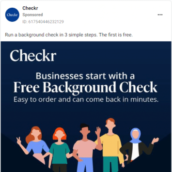 Checkr Facebook Ads 1