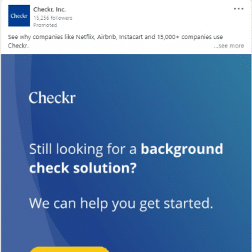 Checkr Linkedin Ads 1