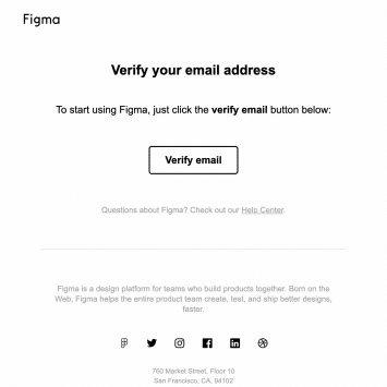 Figma Activation Email