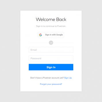 Fivetran Login