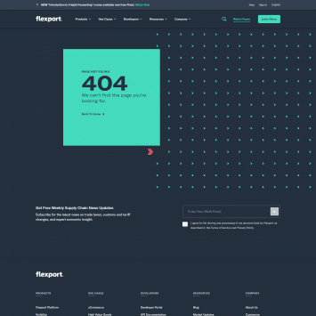 Flexport 404 Page Not Found