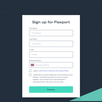 Flexport Signup