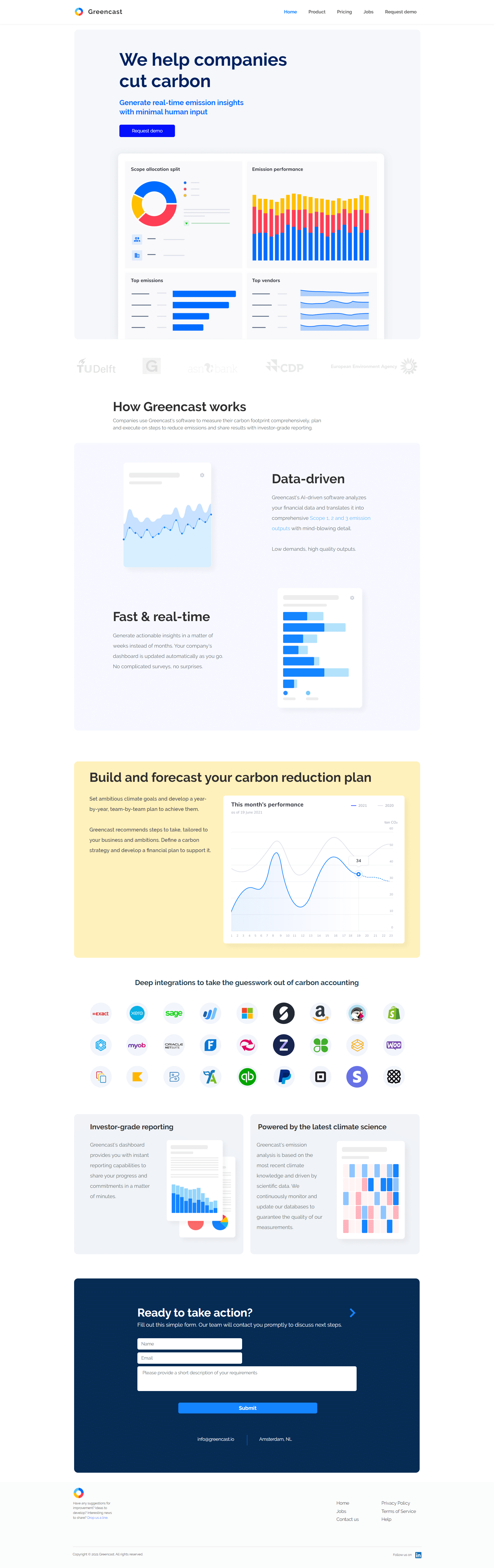 GreenCast.io Homepage