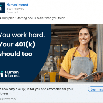 Human Interest Linkedin Ads 1