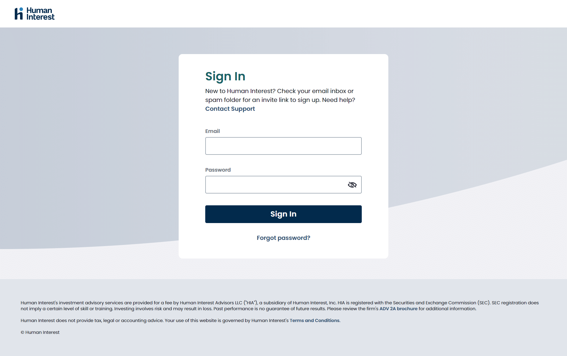 Human Interest Login