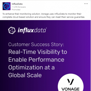 InfluxData Linkedin Ads 1