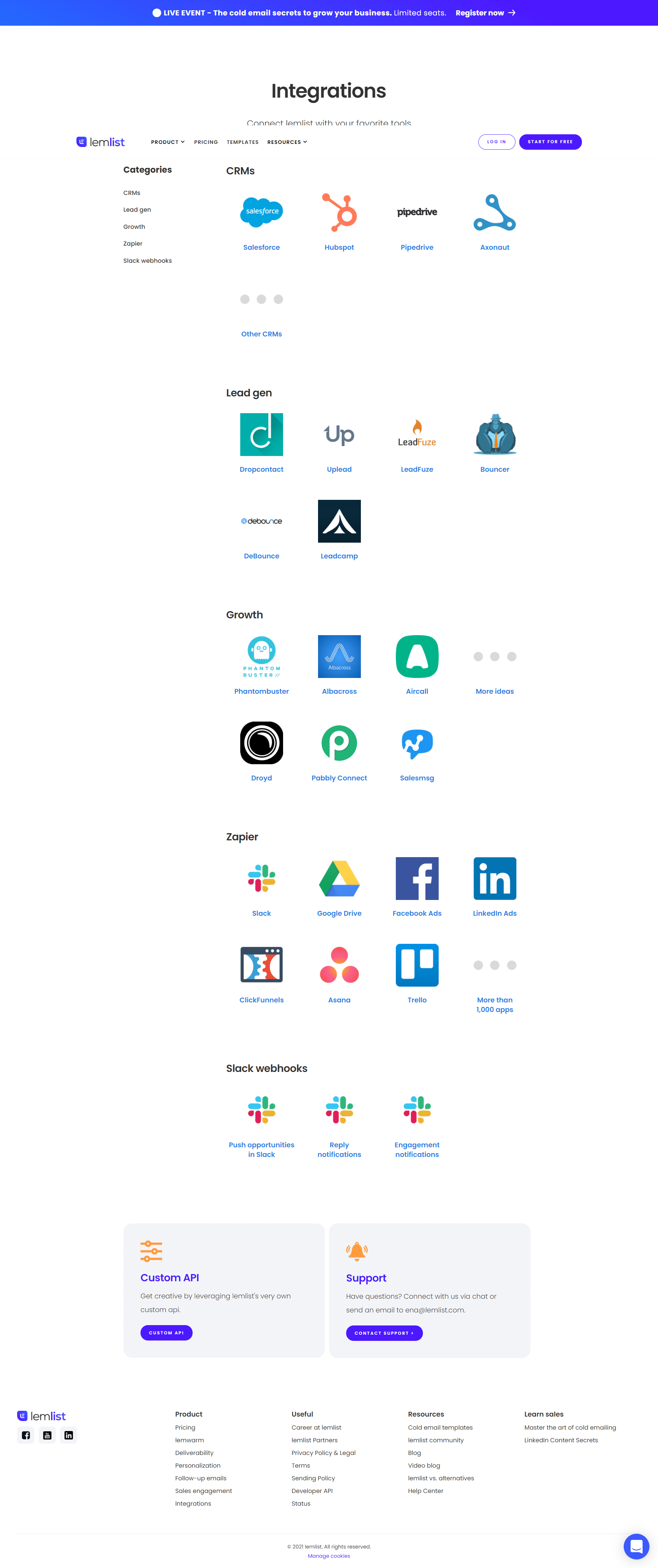 Lemlist Integrations