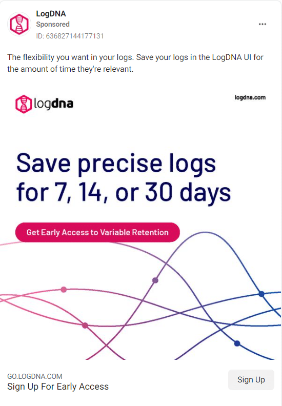 LogDNA Facebook Ads 3