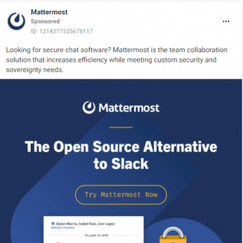 Mattermost Facebook Ads 1