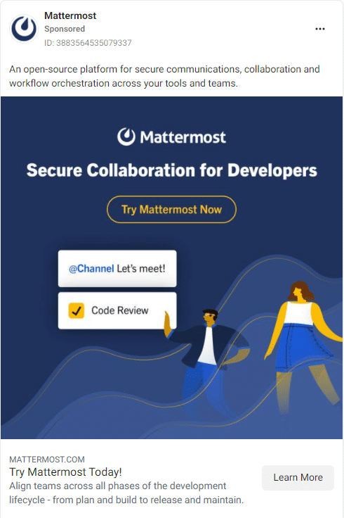 Mattermost Facebook Ads 2