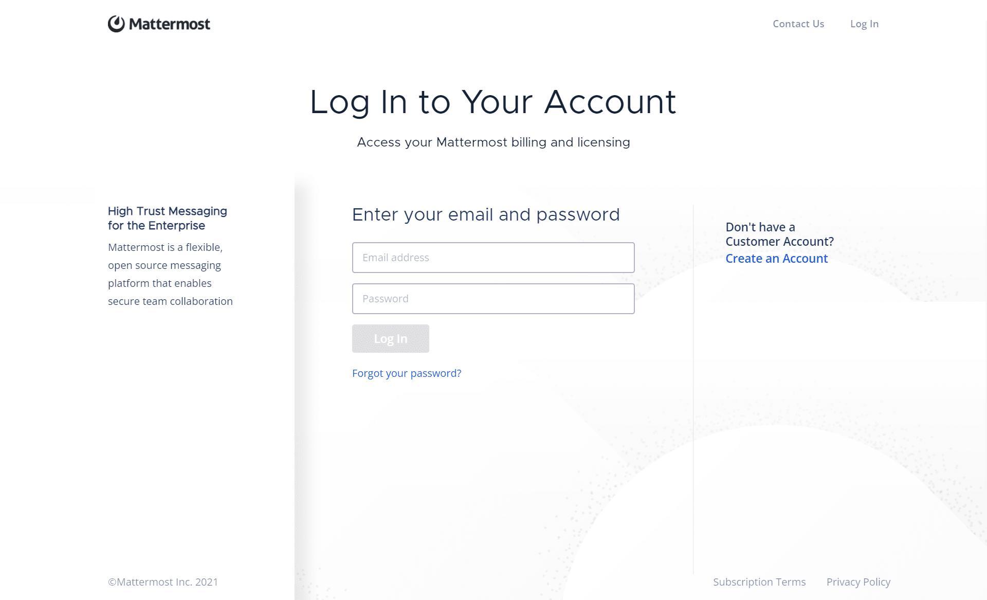 Mattermost Login