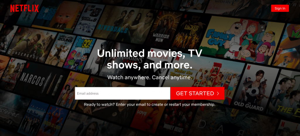 Netflix Homepage