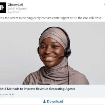 Observe.AI Linkedin Ads 1