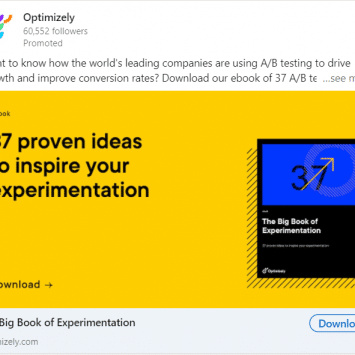 Optimizely Linkedin Ads 1