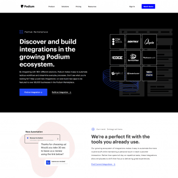 Podium Integrations