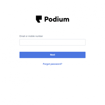 Podium Login