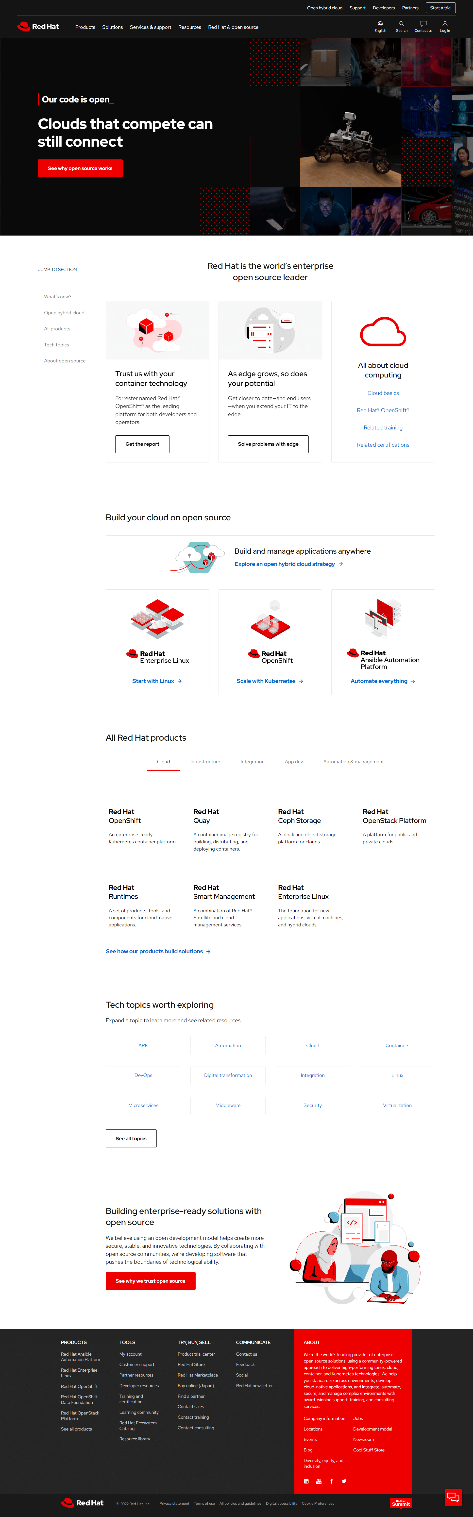 RedHat Homepage