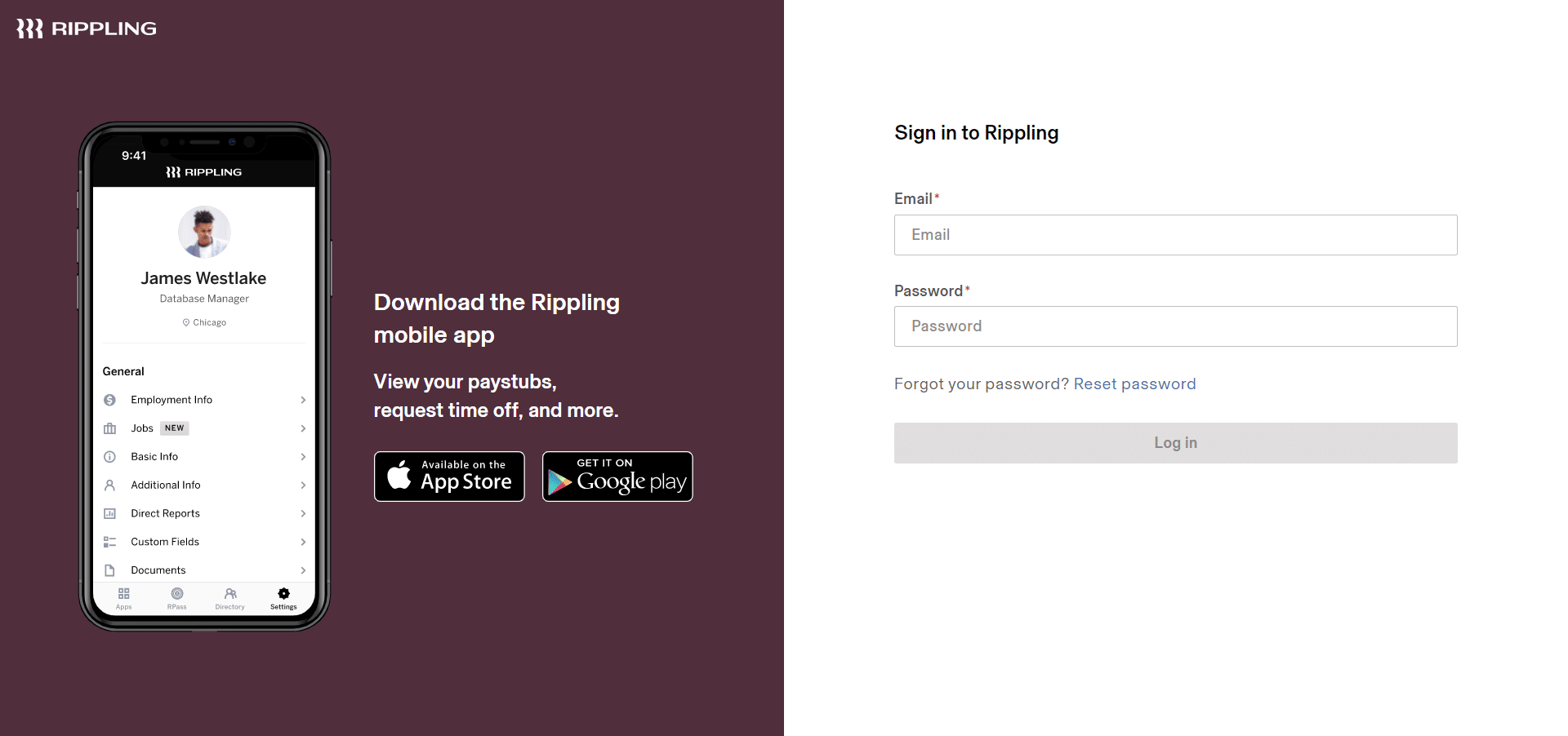 Rippling Login