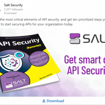 Salt Security Linkedin Ads