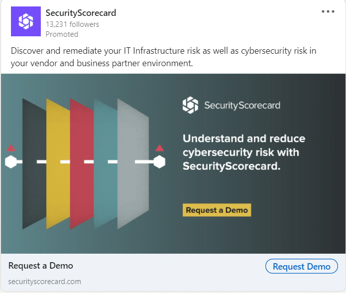 SecurityScorecard Linkedin Ads 2