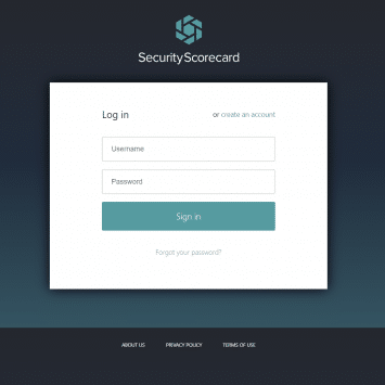 SecurityScorecard Login