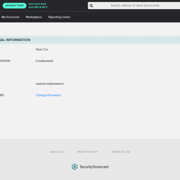 SecurityScorecard User Profile