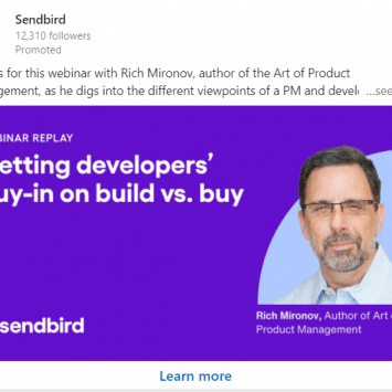 SendBird Linkedin Ads 1