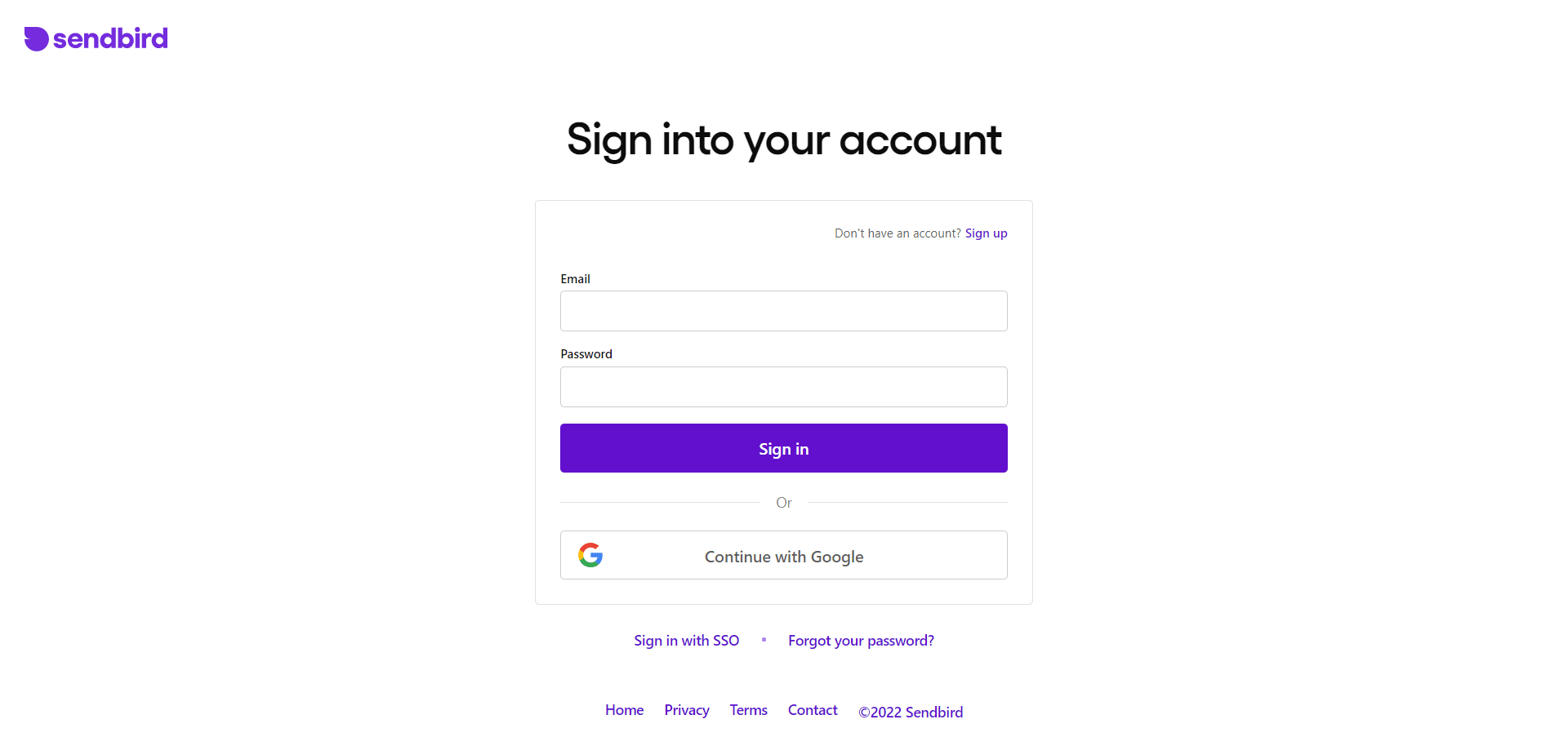 SendBird Login