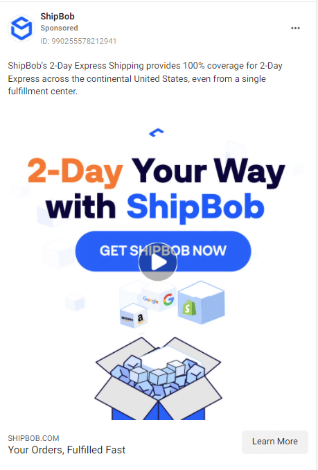 ShipBob Facebook Ads 2