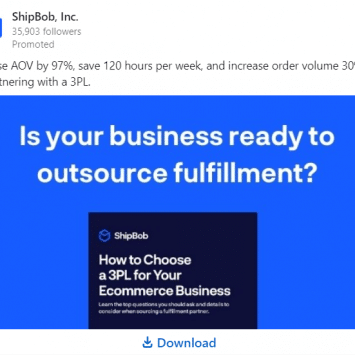 ShipBob Linkedin Ads 1