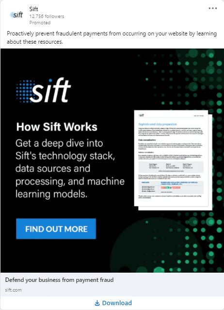 Sift Linkedin Ads 2