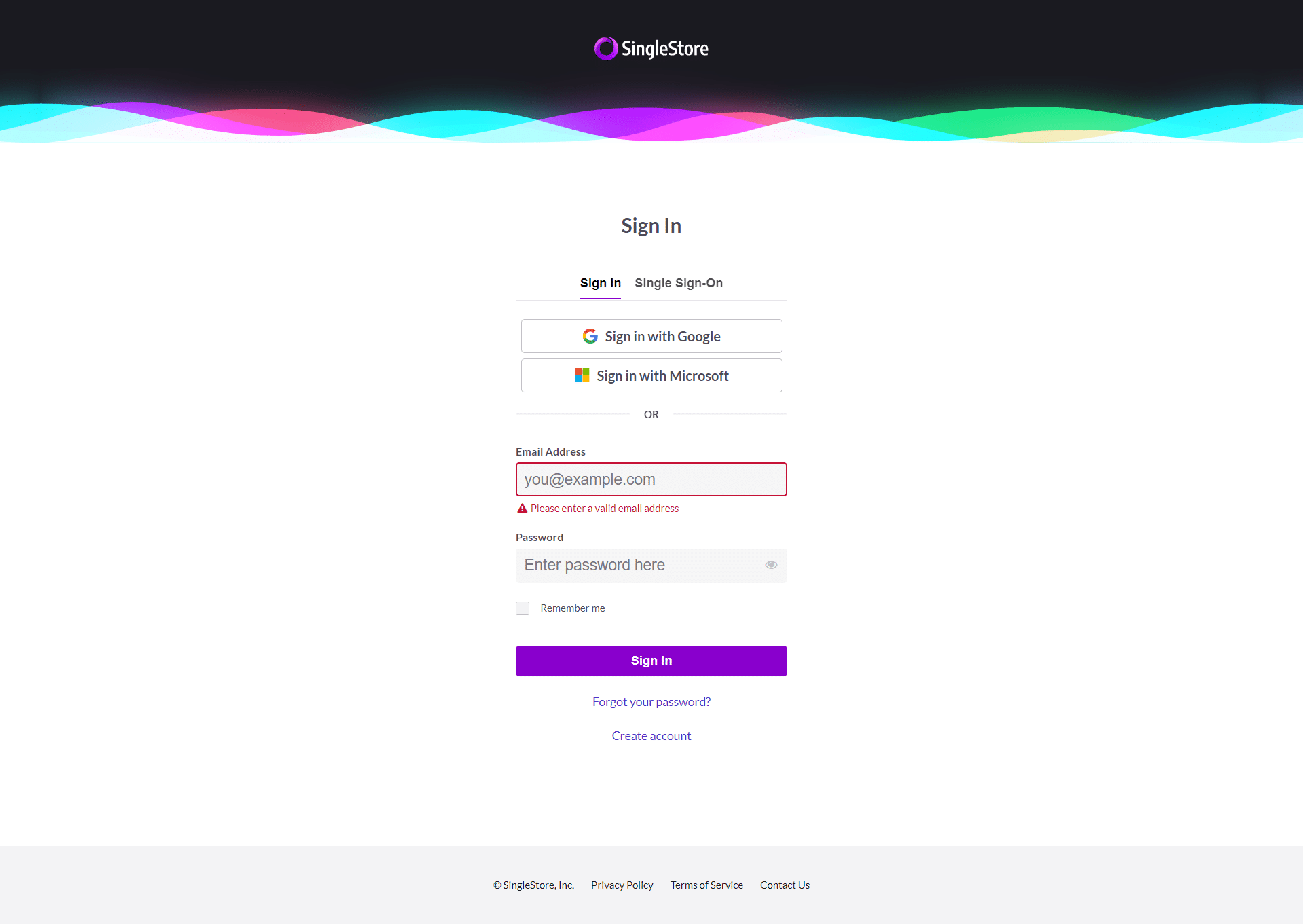 SingleStore Login