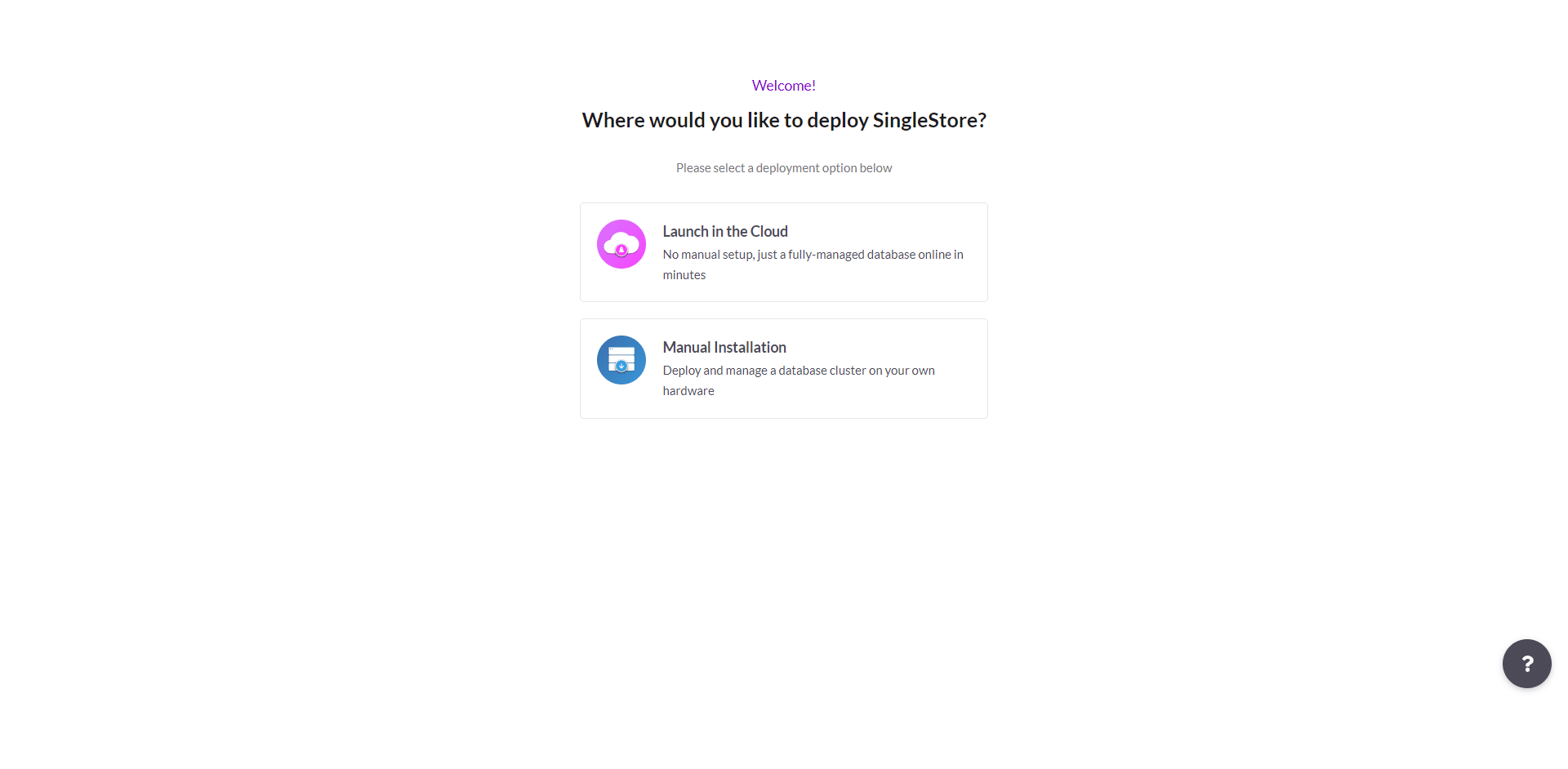 SingleStore Onboarding 1