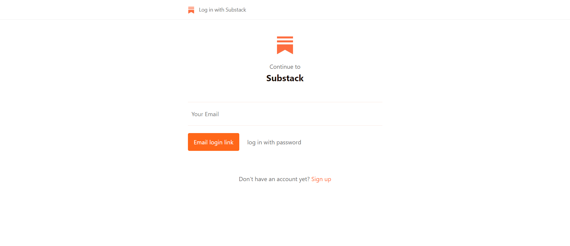 Substack Login