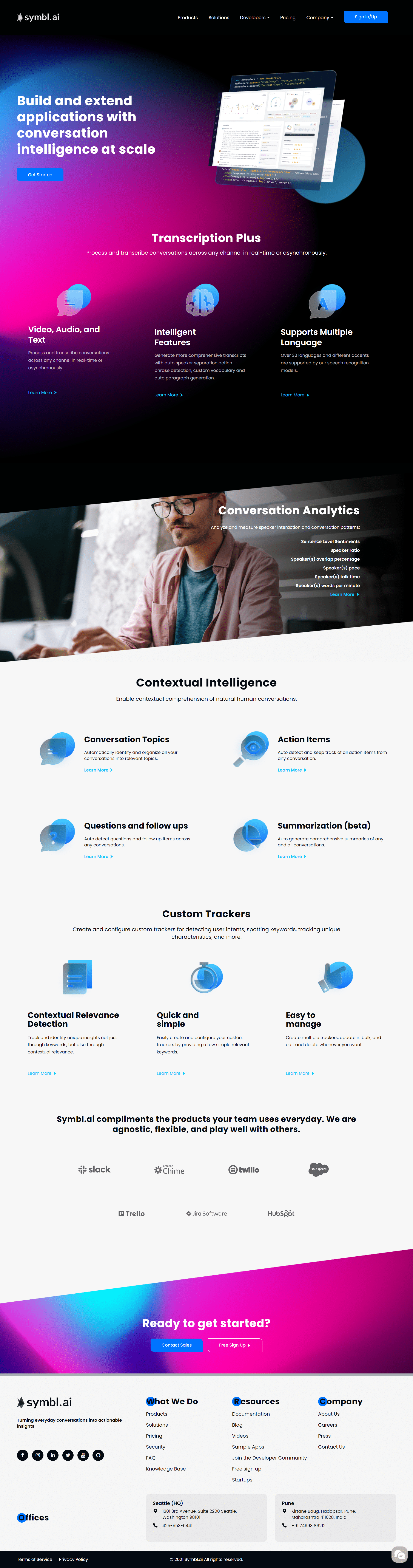 Symbl.ai Products