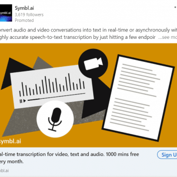 Symbl.ai Linkedin Ads 1
