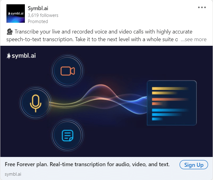 Symbl.ai Linkedin Ads 2