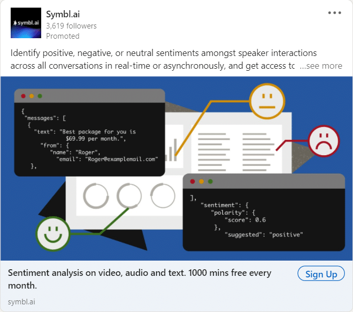 Symbl.ai Linkedin Ads 3