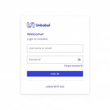 Unbabel Login