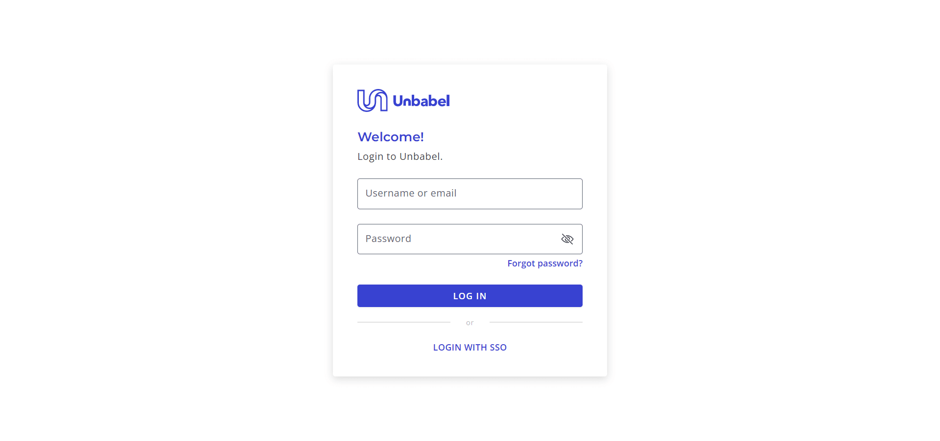 Unbabel Login