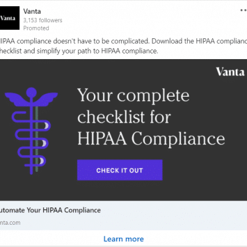 Vanta Linkedin Ads 1