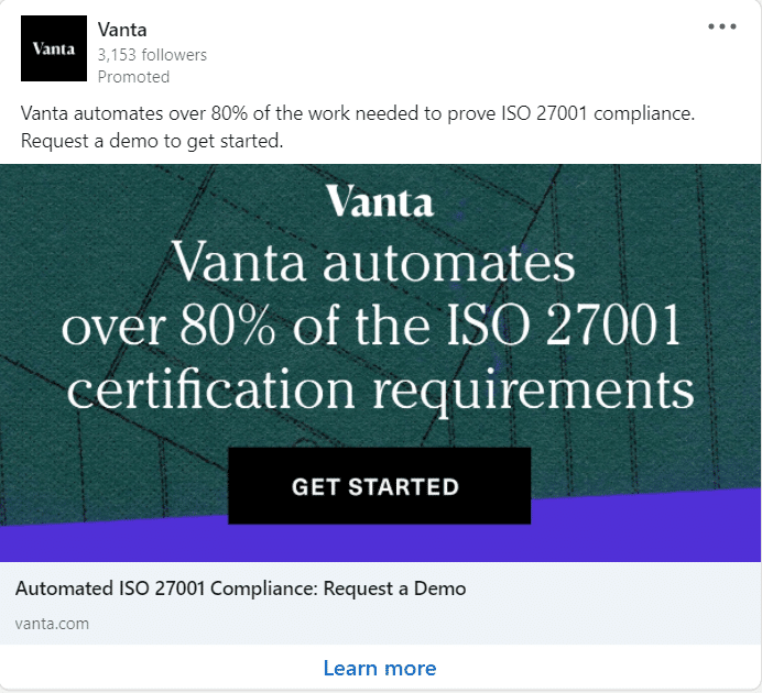 Vanta Linkedin Ads 2