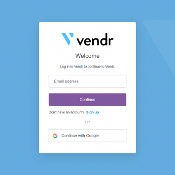 Vendr Login