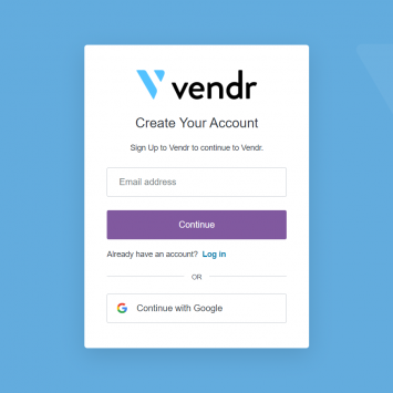 Vendr Signup