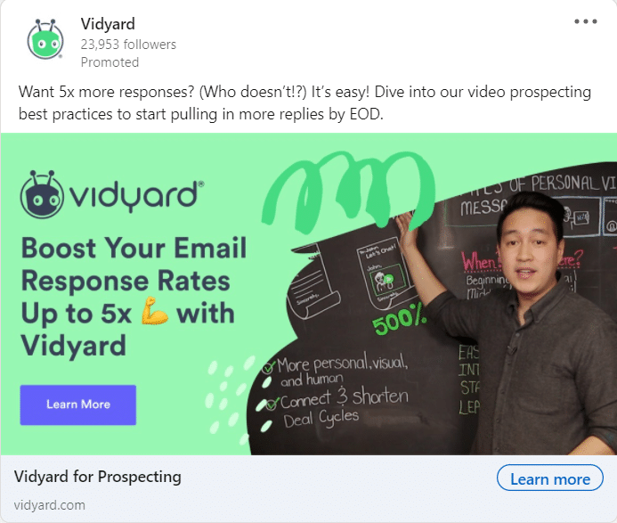 Vidyard Linkedin Ads 3