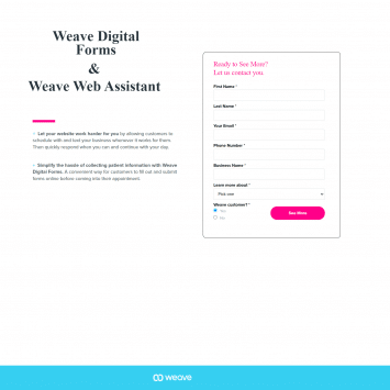 Weave Landing Page 1