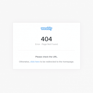 Weebly 404 Page Not Found