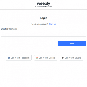 Weebly Login