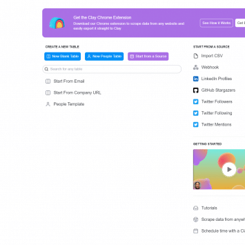 Clay Dashboard Trial